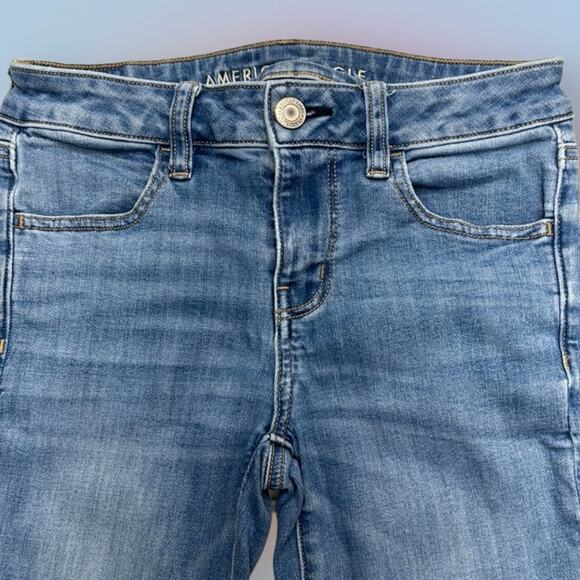 AMERICAN EAGLE Women’s 2 JEGGING Blue Jeans - Picture 1 of 4